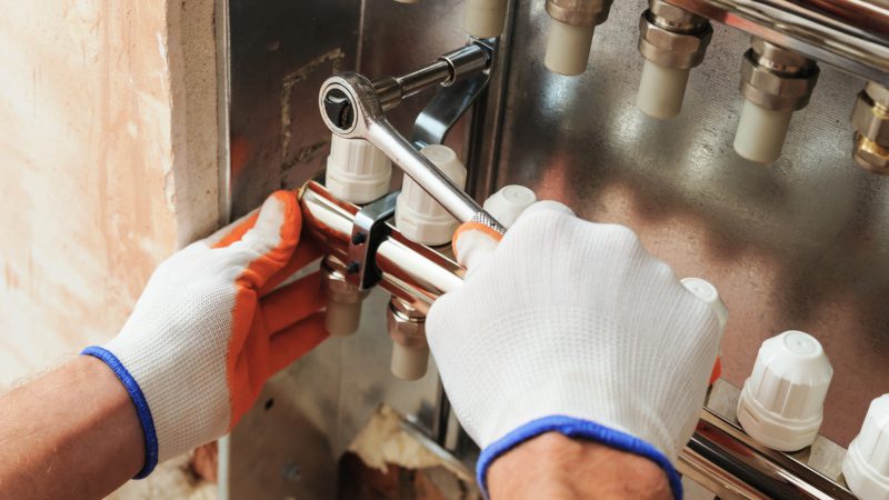 Heater installation is done by a professional heating and air company